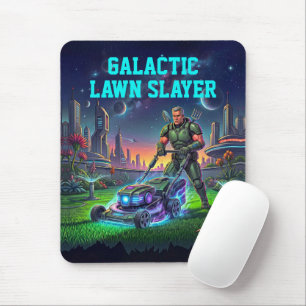 Tapis De Souris Astronaute de Bande Dessinée Tueur de Pelouse Gala