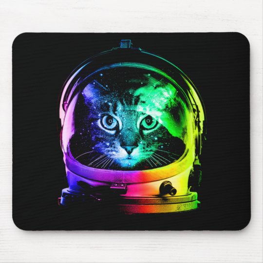 Tapis De Souris Astronaute De Chat Chat De L Espace Chats Zazzle Fr