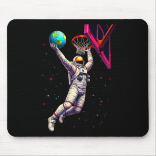 Tapis De Souris Astronaute Jouant Planètes Sketll Espace Extra-Atm