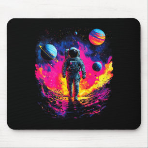 Tapis De Souris Astronaute marchant dans l'explorateur de l'espace