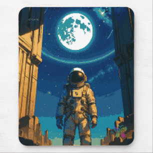 Tapis De Souris Astronaute sous la porte céleste