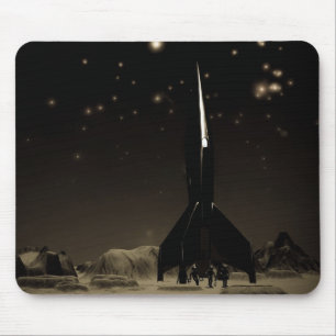 Tapis De Souris Astronautes et Rocketship Mousepad