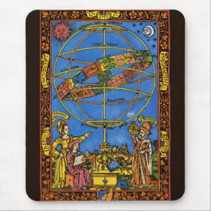 Tapis De Souris Astronome Claudius Ptolemy, Céleste Vintage