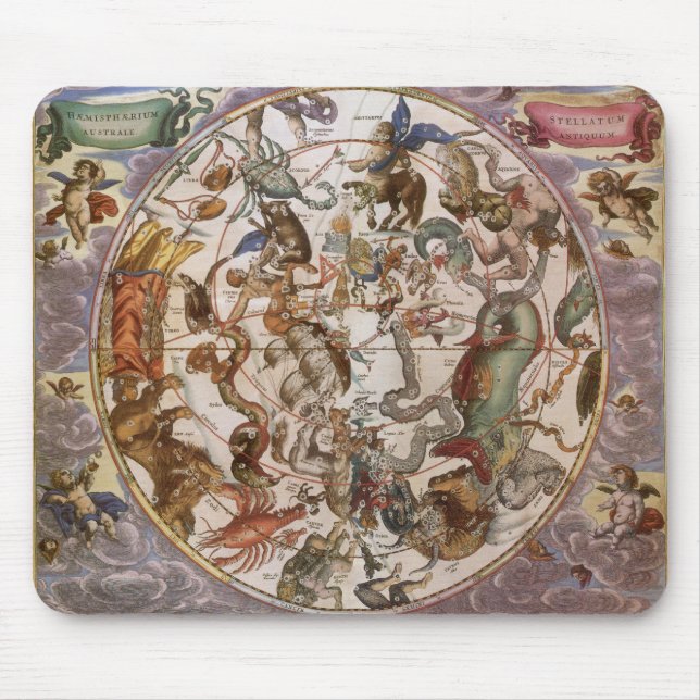 Tapis De Souris Astronomie Ancienne, Constellations du Ciel Austra (Devant)
