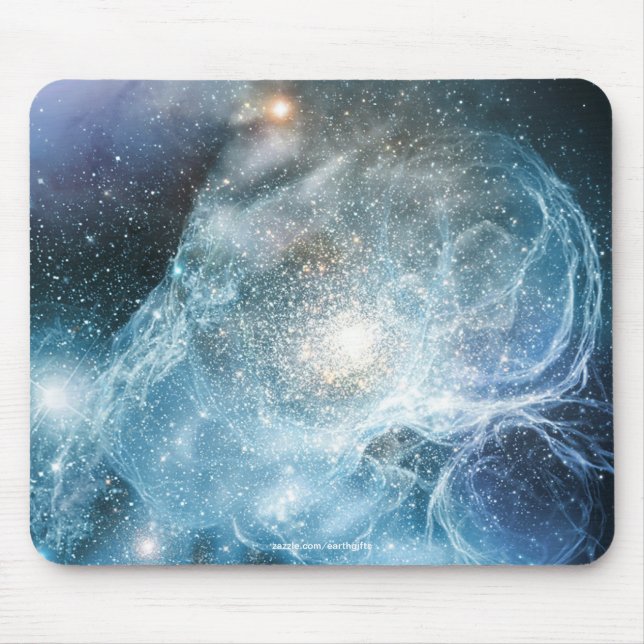 Tapis De Souris Astronomie Galaxie Bleue Nebulae Image spatiale (Devant)