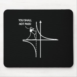 Tapis De Souris Asymptote de fonction Geek Prof de maths Pun Vous