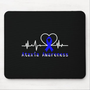 Tapis De Souris Ataxia Sensibilisation Heartbeat Guerrier Support