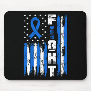 Tapis De Souris Ataxia Sensibilisation Patriotique États-Unis Drap