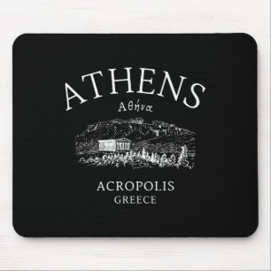 Tapis De Souris Athènes Grèce Passionnés de la langue grecque Vaca