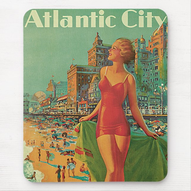 Tapis De Souris Atlantic City Resort, Pennsylvania Railroad Travel (Devant)