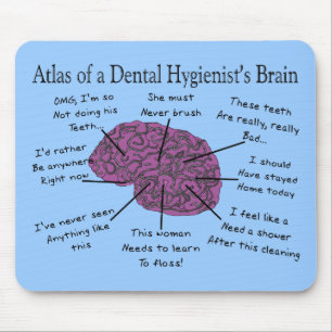 Tapis De Souris Atlas of a Dental Hygienist's Brain