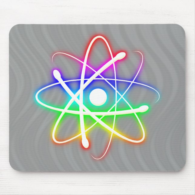 Tapis De Souris Atome rougeoyant coloré - mousepad (Devant)
