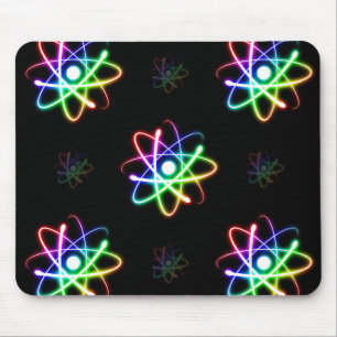 Tapis De Souris Atomes rougeoyants colorés - mousepad