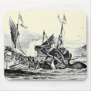 Tapis De Souris Attaque de Kraken ! Mousepad