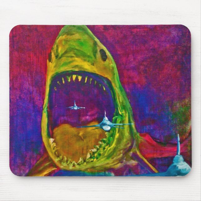 Tapis De Souris attaque de requin (Devant)