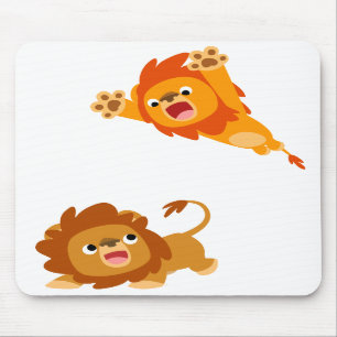 Tapis De Souris Attaque subite et subit ! ! Lions Mousepad de