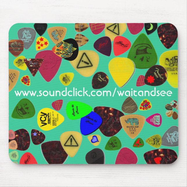 Tapis De Souris ATTENDEZ ET VOYEZ le mousepad d'onglet de guitare (Devant)