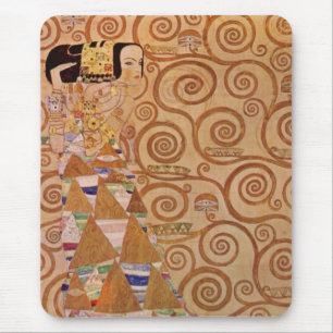 Tapis De Souris Attente par Klimt Art Nouveau victorien vintage