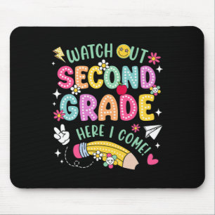Tapis De Souris Attention 2e année, je reviens à l'école