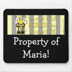 Tapis De Souris Attention à votre BEEsness !