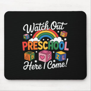Tapis De Souris Attention préscolaire j'arrive design