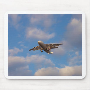 Tapis De Souris Atterrissage d'un jet Avro RJ85