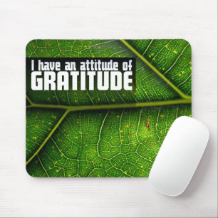 Tapis De Souris "Attitude de gratitude" Motivation Affirmation