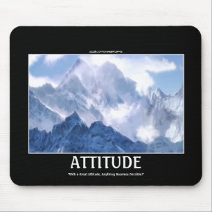 Tapis De Souris ATTITUDE Mountain Range Motivation Mousepad