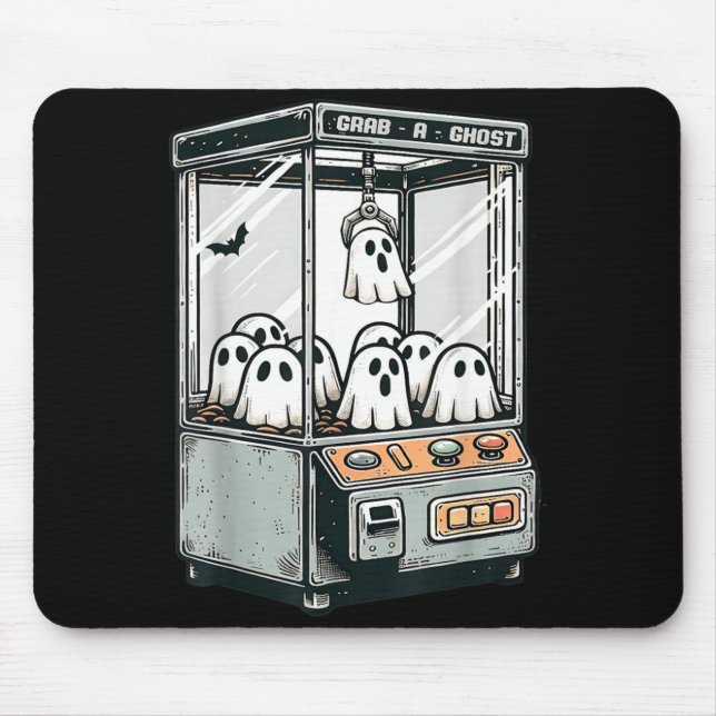 Tapis De Souris Attrape un fantôme machine à griffe arcade drôle H (Devant)