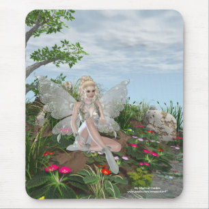Tapis De Souris Au bord des eaux - fée et fleurs par l'eau