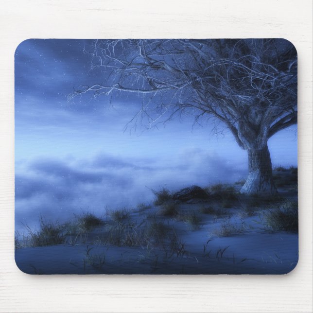 Tapis De Souris Au bord du monde (hiver) Mousepad (Devant)