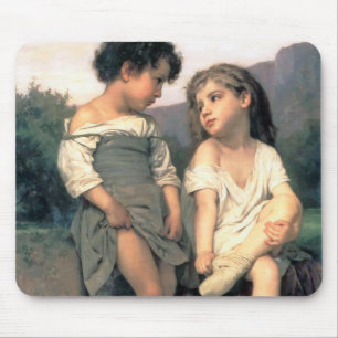 Tapis De Souris Au bord du ruisseau, Bouguereau
