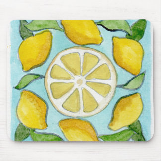 Tapis de souris au design citron