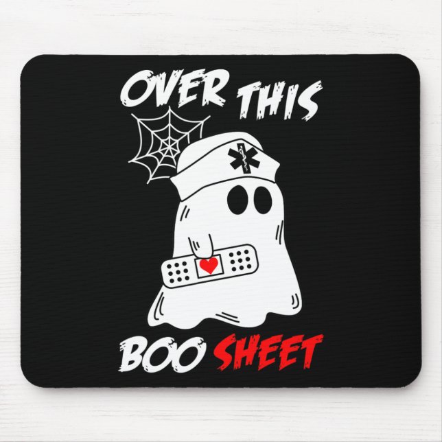Tapis De Souris Au-Dessus De Cette Feuille De Boite Fun Ghost Nurs (Devant)