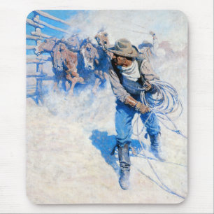 Tapis De Souris Au-dessus de la mer de ronde