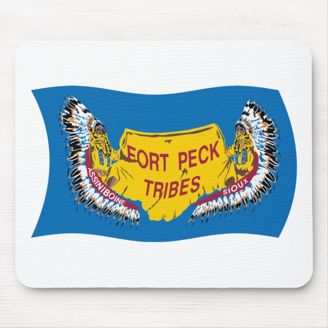 Tapis de souris au drapeau des Assiniboines de For (Devant)