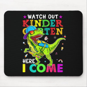 Tapis De Souris Au Jardin D'Enfants, Je Viens Chez Les Dinosaures.