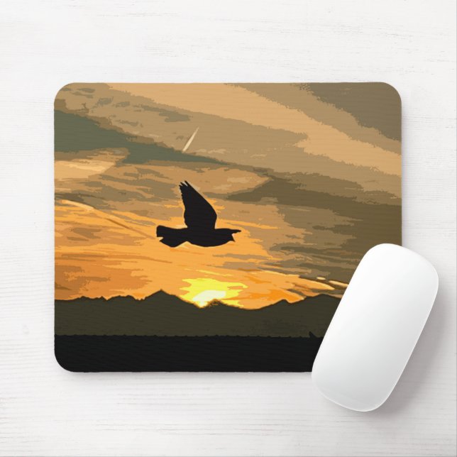 Tapis De Souris Au lever du soleil (Avec souris)
