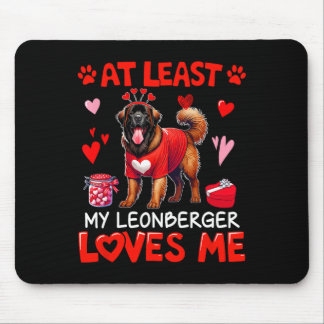Tapis De Souris Au moins My Leonberger Loving Me Valentine's Singl