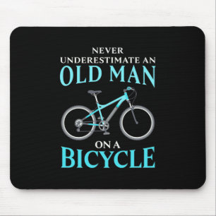 Tapis De Souris Au Old Man On A Bicycle