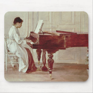Tapis De Souris Au piano, 1887 (huile sur la toile)