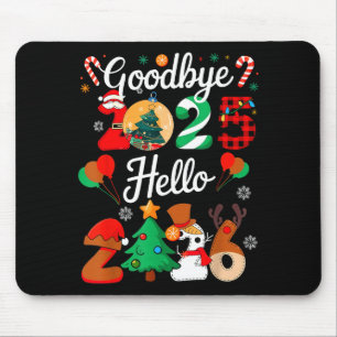 Tapis De Souris Au revoir des femmes 2025 Bonjour 2026 Noël Corres