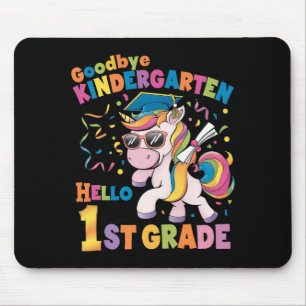 Tapis De Souris Au revoir maternelle bonjour CE1 licorne