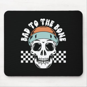 Tapis De Souris Au Squelette Os Halloween Deux Anniversaire Toddle