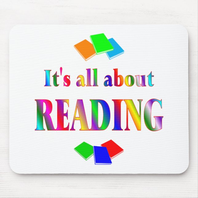 Tapis De Souris Au sujet de la lecture (Devant)