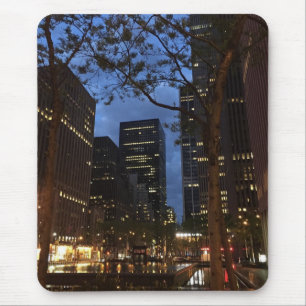 Tapis De Souris Aube au Rockefeller Center Lumières d'architecture