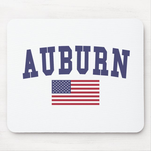 Tapis De Souris Auburn AL US Flag (Devant)