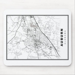 Tapis De Souris Auburn Map