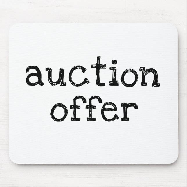 Tapis De Souris Auction (Devant)