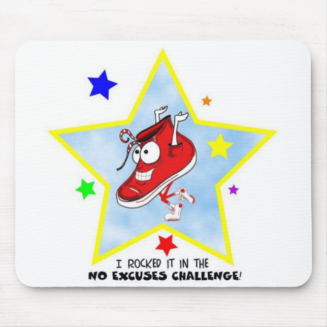 Tapis De Souris AUCUN défi Mousepad d'EXCUSES (Devant)